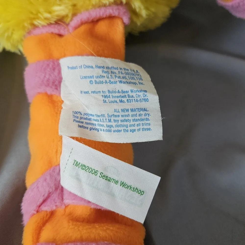 Build-A-Bear Sesame Street Big Bird Plush 2006 Stuffed Animal 24